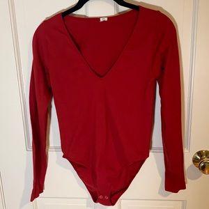 Red bodysuit